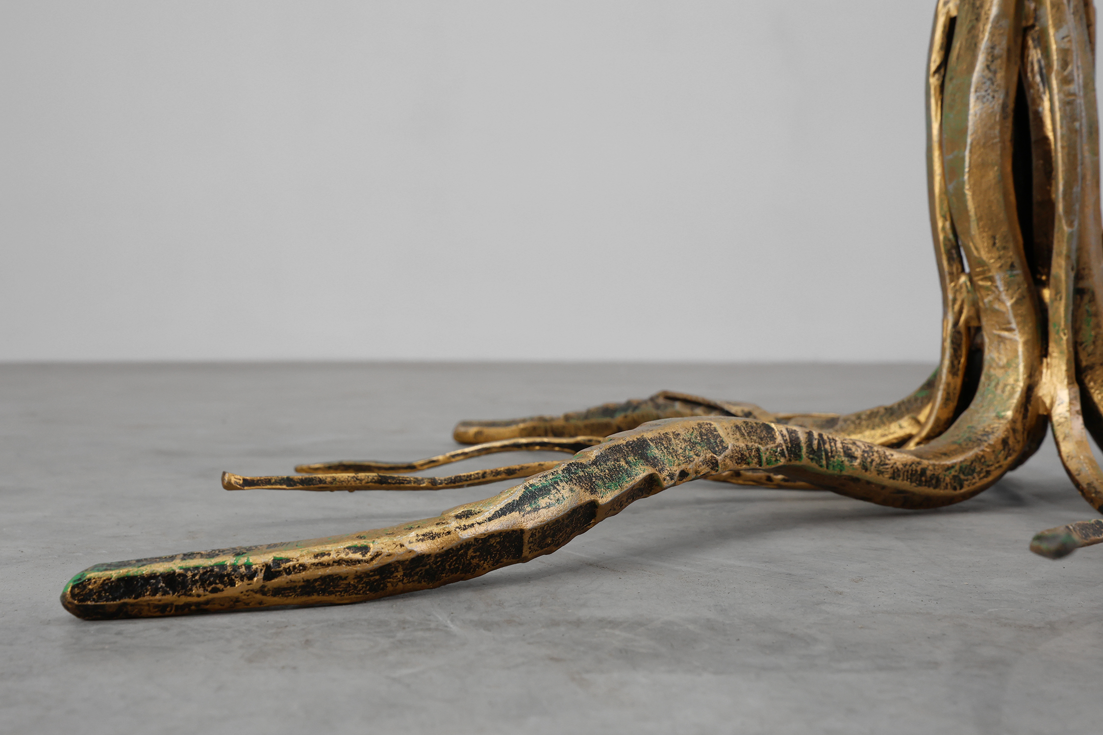 Mid-century forged metal coffee table by Salvino Marsura, Italy 1960sthumbnail